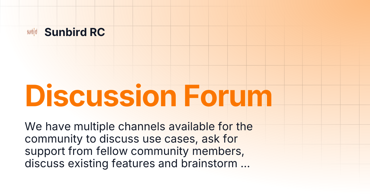 Discussion Forum | Sunbird RC